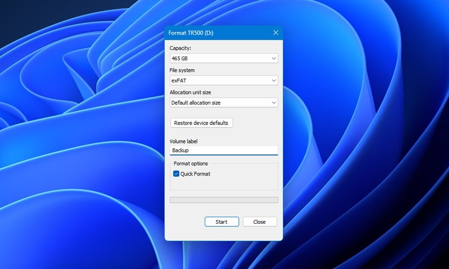 Formatting