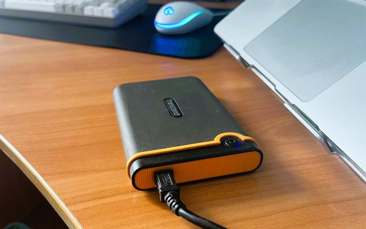 My old Transcend StoreJet hard drive.