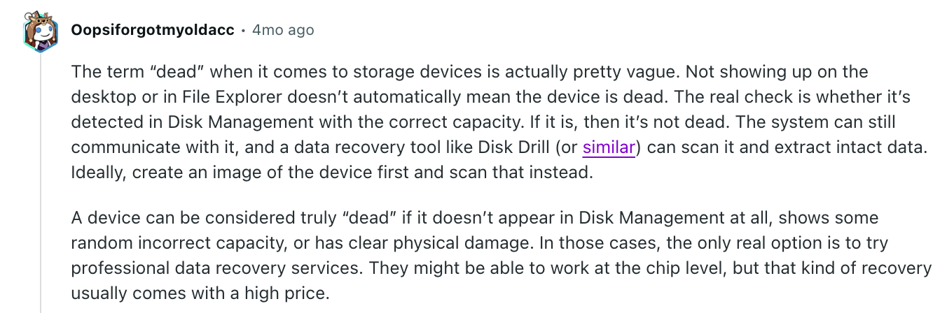 comment from reddit
